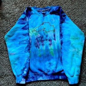 Tie-dye crewneck